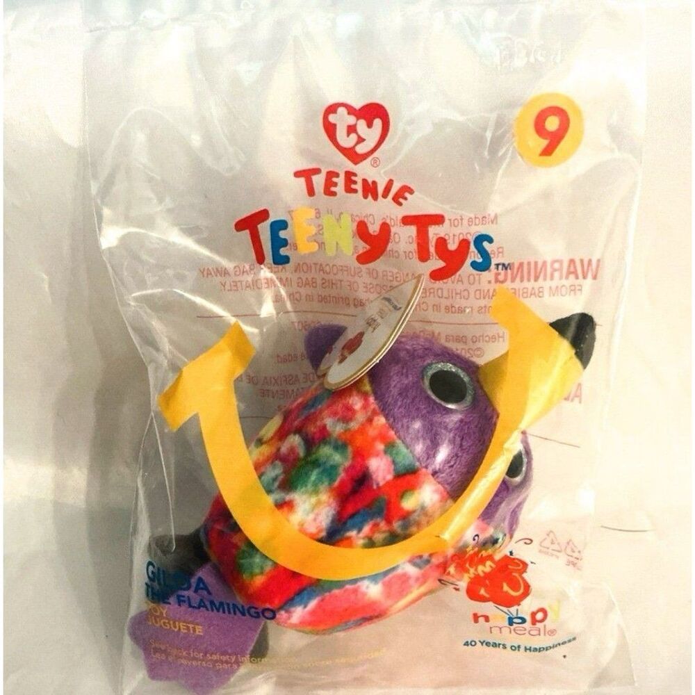 GILDA FLAMINGO Teenie Teeny Beanie Babies TY Collectible Plush Toy #9 NEW 2019 - Picture 2 of 3